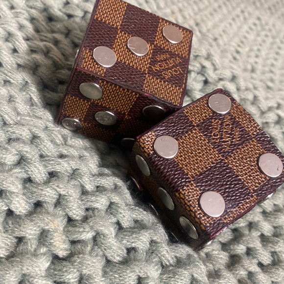 Louis Vuitton Other - Repurposed Louis Vuitton Dice Brown Damier silver hardware